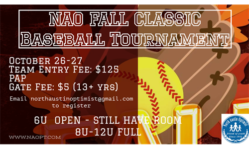 TOURNAMENT - 6U SHETLAND DIVISION HAS OPENINGS